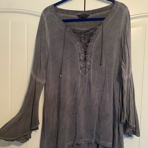 Blouse with belle sleeves
